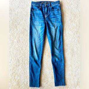 American Eagle super high rise jegging crop